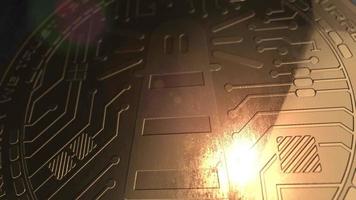 Crypto currency trackr Coin 3d Rendering blockchain video