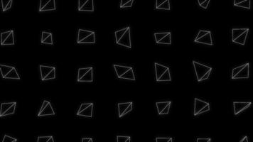 Formas de triángulo abstracto girando fondo lazo video