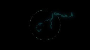 Energy special effects on a black background video