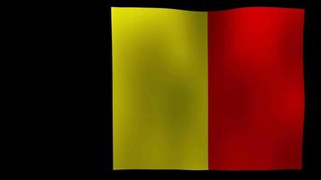 Belgium Flag 4K Motion Loop Stock Video