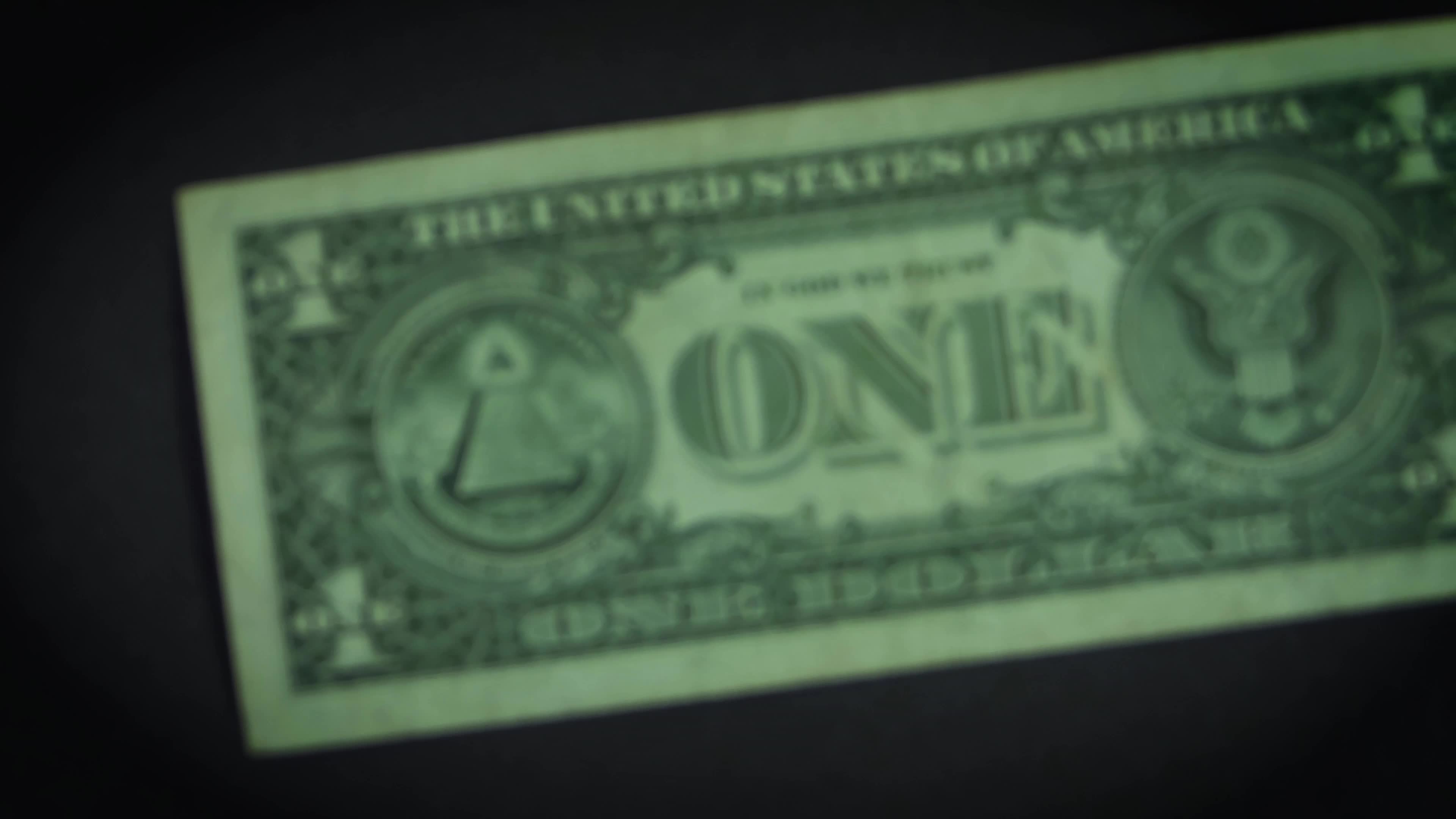 Details Of Dollar Bill On Dark Background 1788465 Stock Video at Vecteezy
