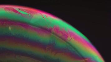 Detail Of Colorful Bubble Planet video