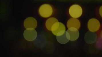 Night Shot Bokeh Of Chicago City Lights video