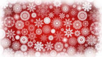 Seamless Loop Of Christmas Snowflakes Background video