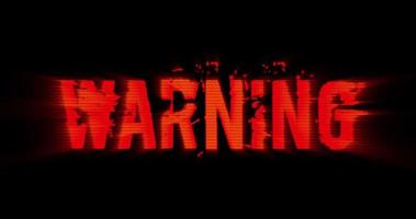 Warning Sign Background video