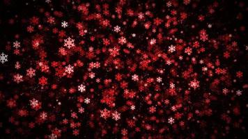 Fondo de copos de nieve de Navidad en bucle sin costuras video