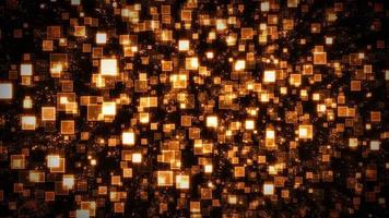 Seamless Abstract Lighted Square Particles Background video