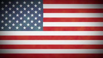 boucle de fond de drapeau américain avec glitch fx video
