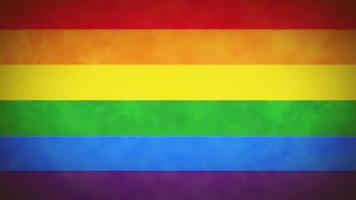 4k LGBT Rainbow Flag Background Loop With Glitch Fx video