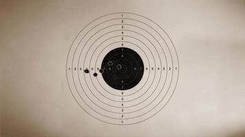 Shooting target On Vintage Background video