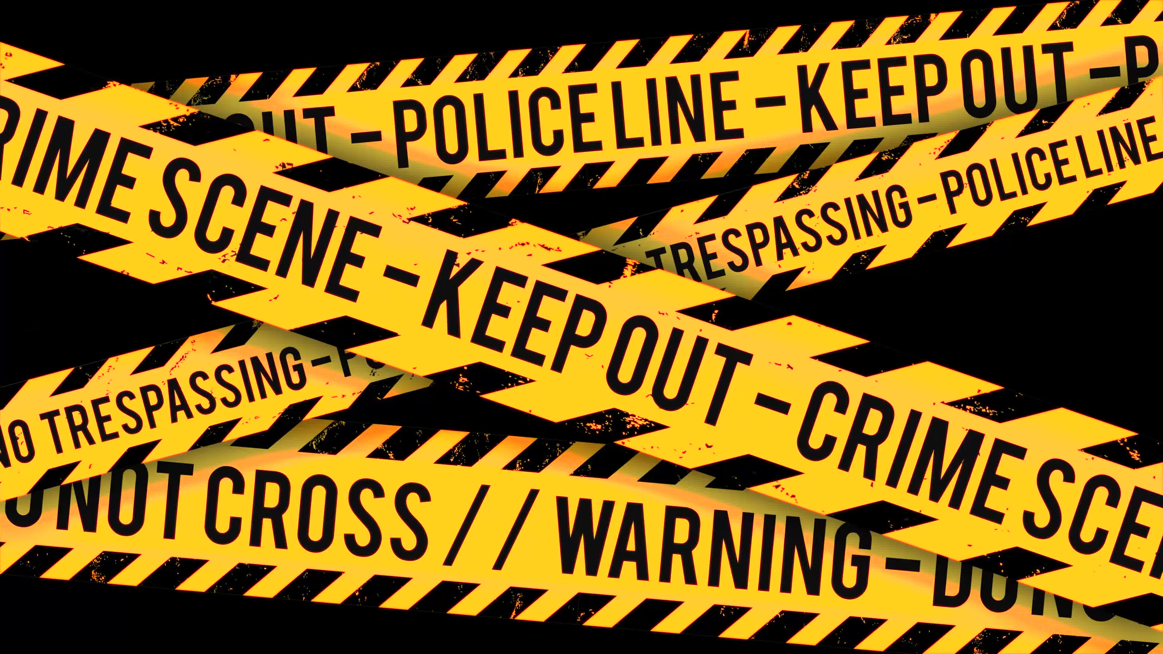 Police Line, Crime Scene Tape Background Clip 1789070 Stock Video at