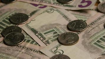 Rotating shot of American money currency - MONEY 567 video