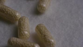 Rotating stock footage shot of vitamins and pills - VITAMINS 0105 video