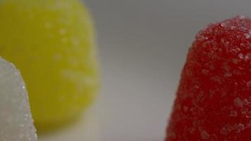 Rotating shot of gumdrop candy - CANDY GUMDROPS 018 video