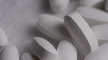 Rotating stock footage shot of vitamins and pills - VITAMINS 0147 video