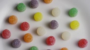 Rotating shot of gumdrop candy - CANDY GUMDROPS 001