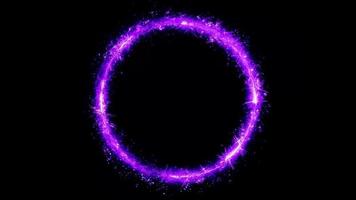 Abstract Magic Fairy Colored Circle Spinning Loop video