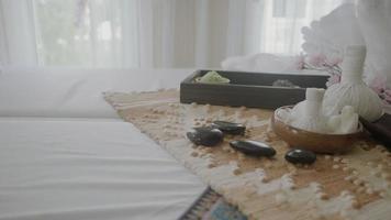 Spa massage decoration and body treatment video