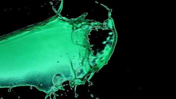 Neon Green Liquid Splashing video