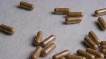 Rotating stock footage shot of vitamins and pills - VITAMINS 0035 video