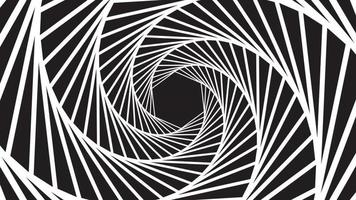 en snurrande hypnotisk abstrakt spiralögla video