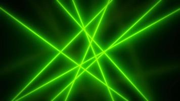 Abstract Green Light Rays Spinning Background Loop video