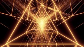 Abstract Triangle Wireframe Design  video
