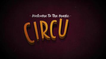 vintage retro cirkus bakgrund video