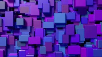 cubes bleus extrudés et décalés video