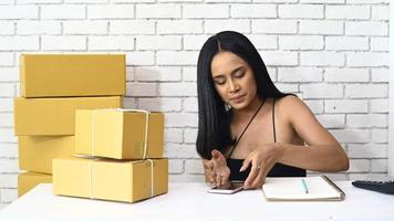 Woman Selling Products Online video