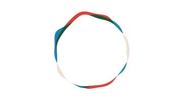 kleurrijke cirkelbanner video