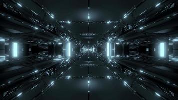 boucle de tunnel de science-fiction video