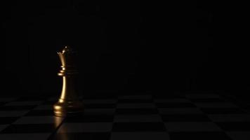 mouvement des pièces d'échecs sur la table video