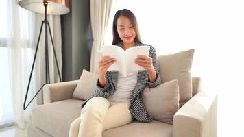 Woman Relaxing On A Chair video