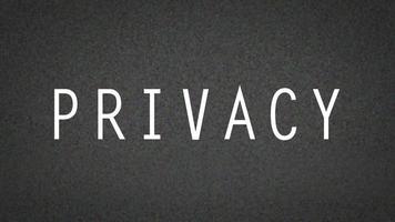 privacyminiatuur met statisch video