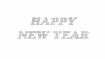 Text HAPPY NEW YEAR animation  video