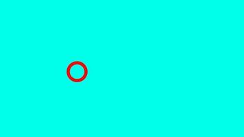 cirkel röd till blå animeringsvideo