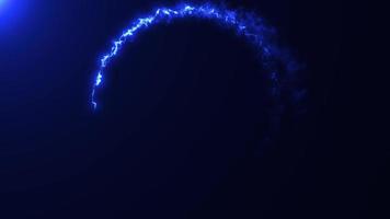 bucle de fondo de círculo de fuga de luz abstracta