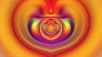 abstracte golvende textuur van gloeiende kleurrijke ringen video
