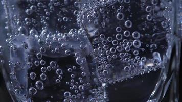 Close-up Cold Bubbly Carbonated Soft Drink with Ice video