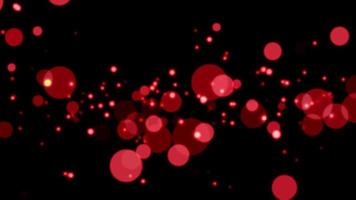 Red Bokeh Particles Loop Background video