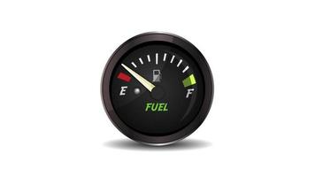 bucle de indicador de combustible vacío y lleno