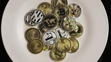 Tir tournant de bitcoins (crypto-monnaie numérique) - bitcoin mixte 046