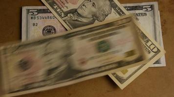 Rotating shot of American money currency - MONEY 507 video