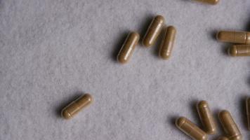 Rotating stock footage shot of vitamins and pills - VITAMINS 0024 video