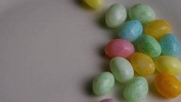 Rotating shot of colorful Easter jelly beans - EASTER 106 video