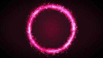 Abstract Magic Fairy Colored Circle Spinning Loop video