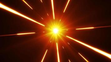 hyperspace achtergrond met glanzende starburst video