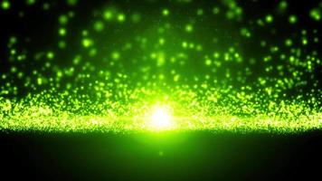 bucle que fluye de partículas de luz abstracta video