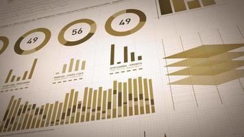 affärsstatistik, marknadsdata och layout för infografik video